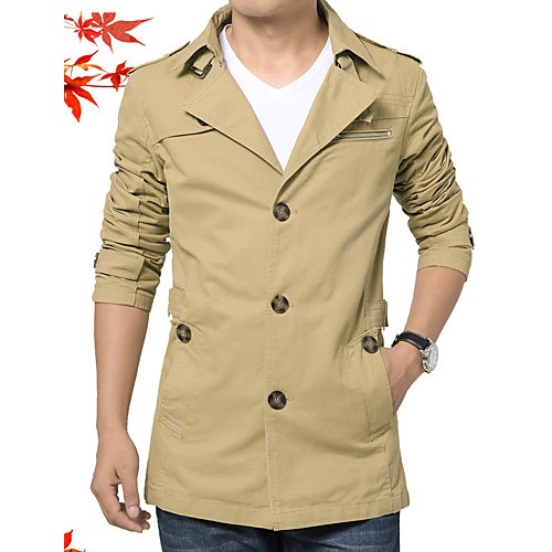 Men's new winter men jackets windbreaker pure color coat blazer HXTX-5793