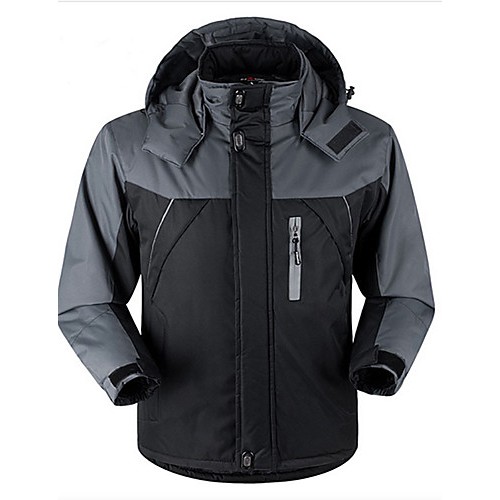 Men's Regular Padded Coat,Cotton Solid Long Sleeve