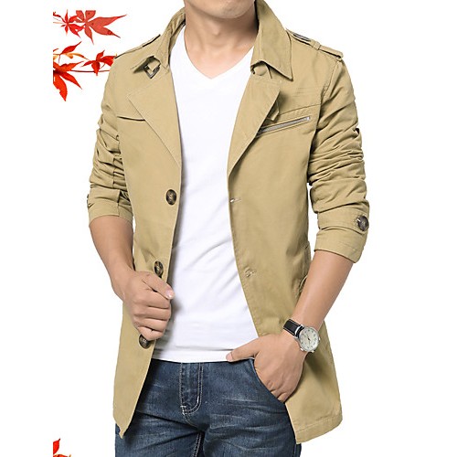 Men's new winter men jackets windbreaker pure color coat blazer HXTX-5793