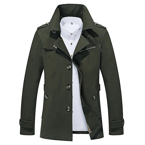 Men's new winter men jackets windbreaker pure color coat blazer HXTX-5793