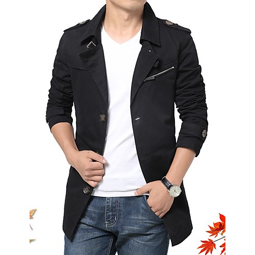 Men's new winter men jackets windbreaker pure color coat blazer HXTX-5793